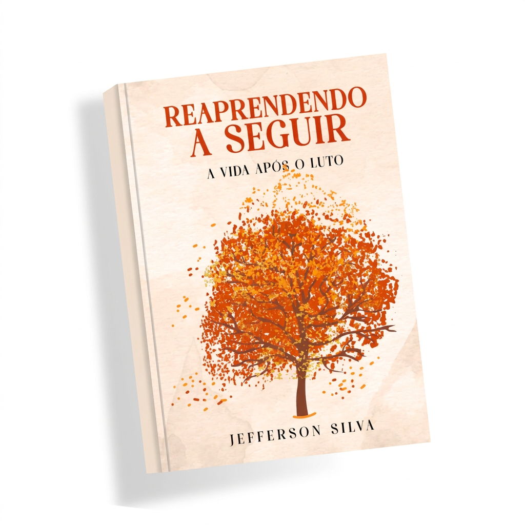 Capa do livro Reaprendendo a Seguir: A Vida Após o Luto, de Jefferson da Silva